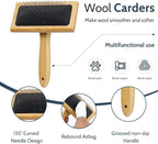 SOCNITC Needle Felting Kit Tools, Wooden Wool Carders, Felt Kit Supplies - Image 4
