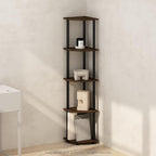 Furinno Turn-N-Tube Storage Shelves, 5-Tier Book Shelf, Corner Shelf, Toolless by Furinno-FitsYourSpaceFitsYourBudget