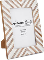 Picture Photo Frame Chevron Herringbone Art Inspired Vintage Table-Top/Wall - Image 2