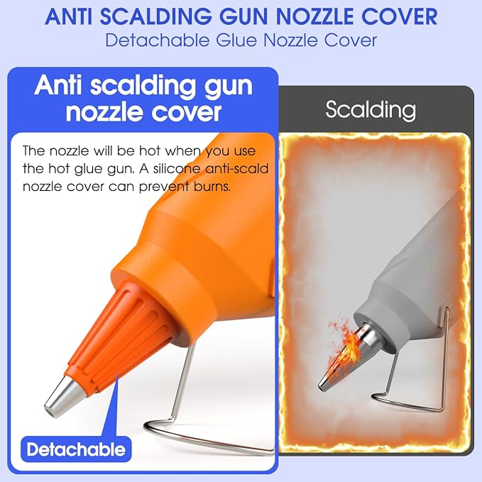 30W Mini Hot Glue Gun Kit with 30 Glue Sticks, Fast Preheating Hot Melt - Image 3