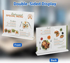 12 Pack Acrylic Sign Holder 11 x 8.5 Horizontal, Double-Sided Clear Sign Holder - Image 3