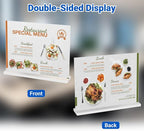10 Pack Acrylic Sign Holder 11 x 8.5 Horizontal, Double-Sided Clear Sign Holder - Image 3