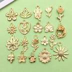 Valentine's Day Heart Charms Set, Decorative Rose and Flower Designs - Image 2
