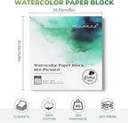 Fuumuui Watercolor Paper Block 8x8 Inch, Smooth Surface 100% Cotton Watercolor - Image 6