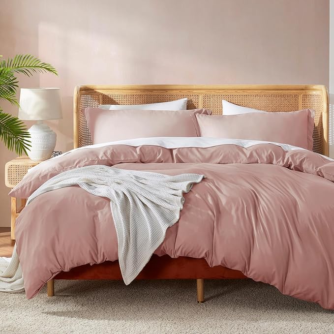 Nestl Blush Pink Duvet Cover Full Size by Nestl
