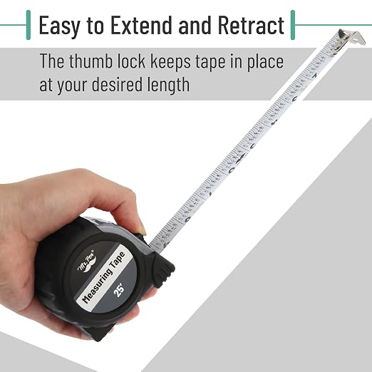 Mr. Pen- Retractable Tape Measure 25 ft, Easy Read | Steel Retractable - Image 5