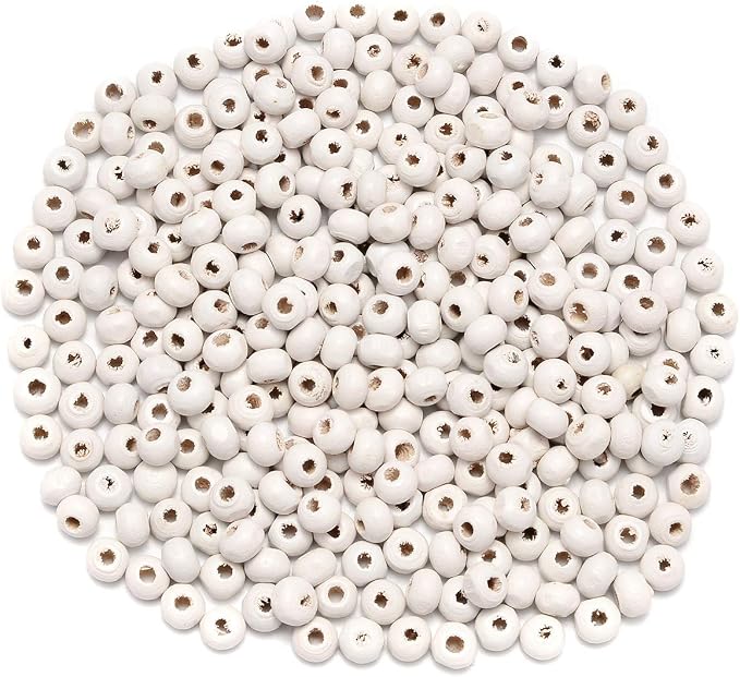 AD Beads Wood Spacer Loose Wooden Craft Beads Big Hole Beads Assorted by ADBeads