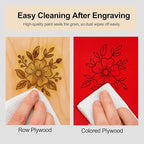 6 Pack Pre-Painted Colored Plywood Sheets, 11.7" x 8.27" x 1/8 Thin Basswood - Image 5
