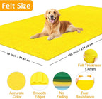 XSEINO Yellow Large Felt Fabric 108" X 36 ", 1.4 mm Thick Soft Felt Fabric Sheet - Image 2