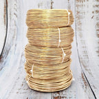INSPIRELLE 15 Gauge 164 Feet KC Gold Aluminum Craft Wire Bendable Metal Wire - Image 3