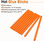 HARFINGTON 10pcs Hot Glue Sticks 0.43" Dia x 5.91" Long EVA Mini Hot Melt - Image 4