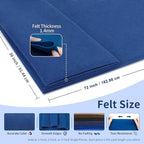 Royal Blue Felt Fabric Sheet 72" X 36", 1.4mm Thick Large Soft Durable Flexible - Image 2