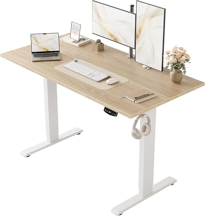Agilestic Electric Standing Desk, 48 x 24 Inches Height Adjustable Desk by Agilestic