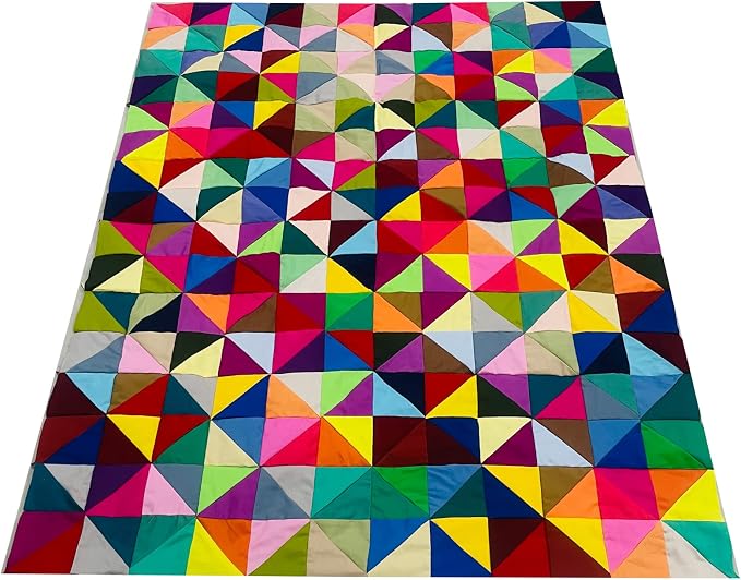 HANPATQUI 50PCS 5 x 5 inch Solid 100% Cotton Fat Quarters Fabric - Image 6