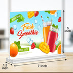 Acrylic Sign Holder 7x5, 6 Pack Clear Sign Holder Double Sided Table Menu - Image 3