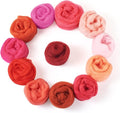 60G Needle Felting Wool Red Wool Roving by Spritewelry