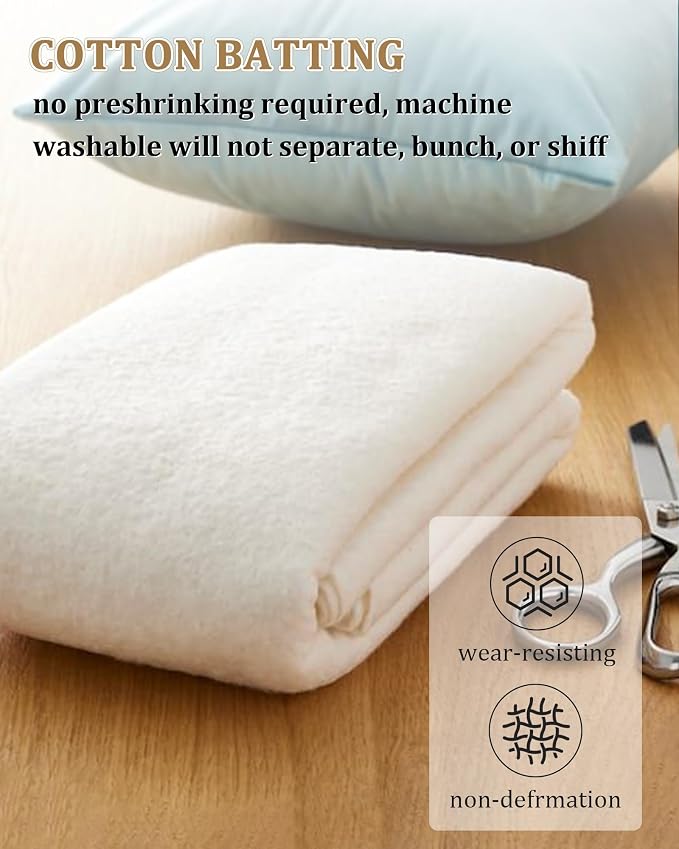 PLANTIONAL Natural Cotton Batting - Image 5