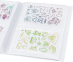 GLOBLELAND 80 Pockets Clear Stamps Storage Album Cut Dies Storage Bag Embossing by GLOBLELAND