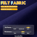 Navy Blue 18" X 36" Felt Fabric Sheet - Image 2