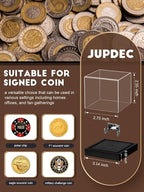 JupDec Coin Display Case, UV Protection Souvenirs and Collectibles Box - Image 4