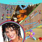 Qpixvb 1100PCS Blue Pony Beads, Bead - Image 5