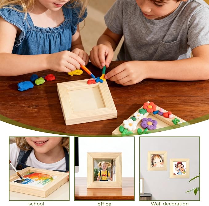 FSWCCK 15 Pack 4 x 4 inch Wood Panel Boards, Unfinished Wood Canvas Panels - Image 7