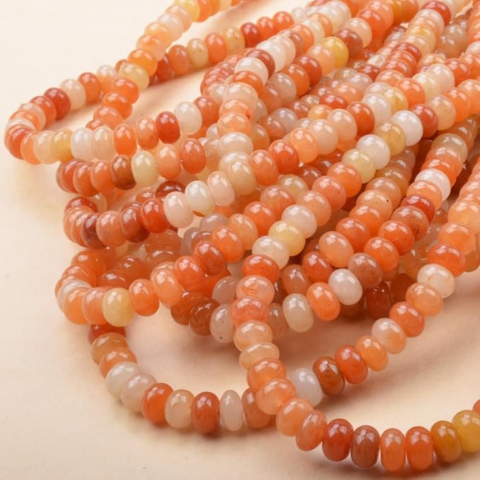 ICAI Beads 5x8mm Natural Rondelle Spacer Loose Beads - Image 6