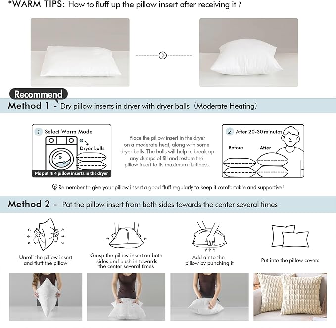 MIULEE Pillows Standard Size Set of 2 - Image 3