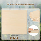 Adrattnay Basswood Sheets 3mm - Image 2