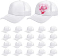 Vabean 24 Pack Sublimation Blank Cap Trucker Mesh Cap Unisex Plain Blank by Vabean
