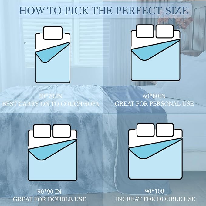 Cooling Blanket Queen Size for Hot Sleepers Ultra Lightweight & Breathable - Image 7