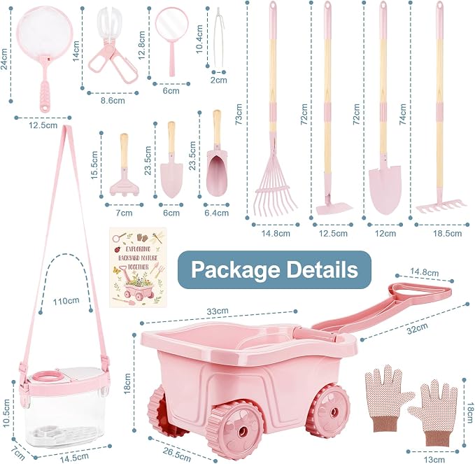 Dreamon Kids Gardening Tools & Bug Catcher Kit, 2-in-1 Outdoor Toys - Image 3