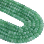 Songxi 5x8mm Natural Green Stone Rondelle Beads, Gemstone - Image 6