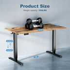 DUMOS 48 Inch Electric Standing Desk Height Adjustable, Sit to Stand Up - Image 3