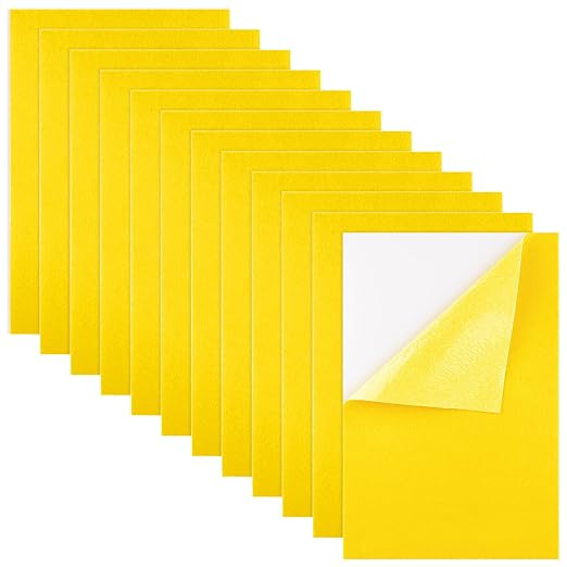 Morcheiong 12 Pcs Self Adhesive Felt Sheet Soft Felt Sheets by Morcheiong