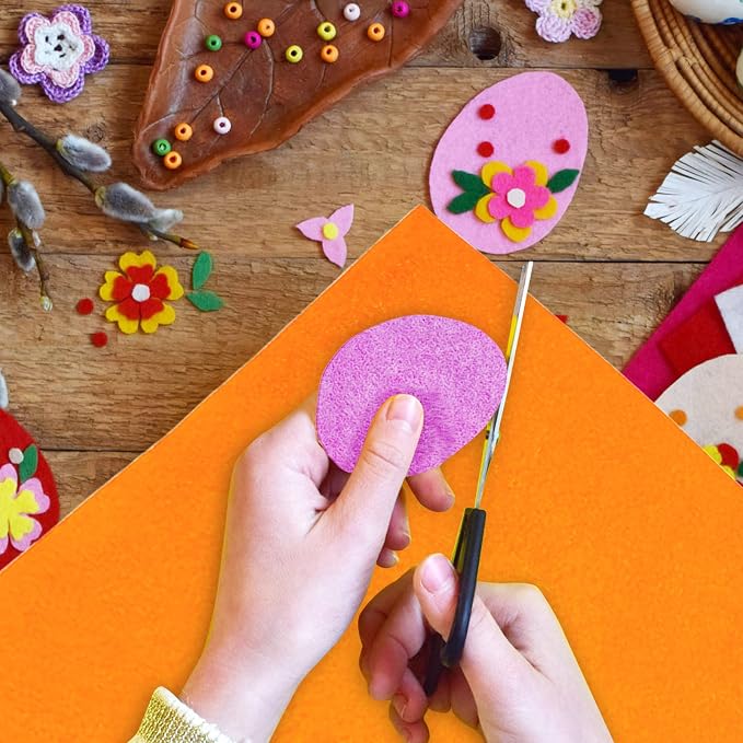 Jtnohx Color Felt, Soft Felt Sheets, 1.4mm Thick 8"x12" Handicraft Felt Fabrics - Image 4