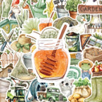 50 Pcs Cute Garden Farm Life Stickers, Vintage Plant Gardening Tool Animal - Image 2