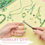 Chartreuse Glass Beads for Jewelry Making - Image 3