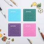 4Pcs Small Cutting Mat, Self Healing Craft Mat | Mini Sewing Cutting Pad - Image 4