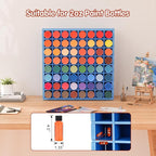 Krafetto 64 Grids Craft Paint Storage Organizer, Wall-mountable Paints Holder - Image 2