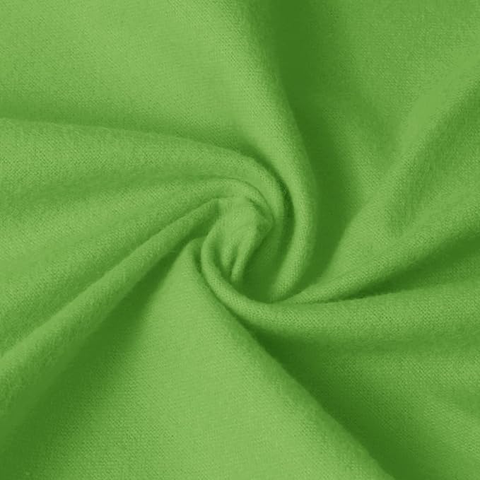 59”W Cotton Flannel Fabric, Super Soft 150GSM, Medium Weight Solid Arts & by Unknown