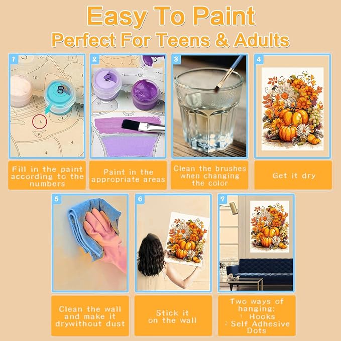 Meothan Framed Paint by Numbers Kits - Image 7