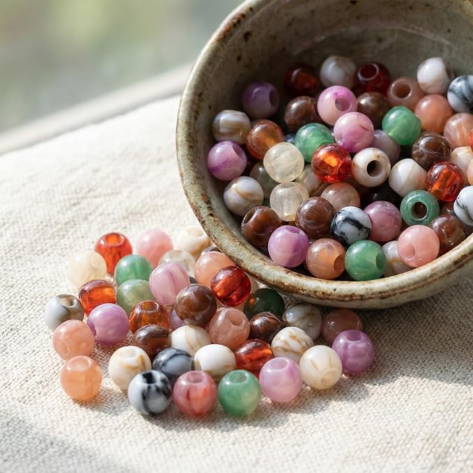 Pndeyo 60pcs Round Acrylic Beads - Image 6