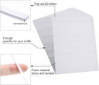 500 Pieces Double Sided Foam Strips, 3.9 in, Dual-Adhesive 3D Foam Tapes | Foam - Image 5