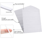 Outus 1000 pcs Foam Sticky Strips Double Sided Foam Tapes 3.9 Inch | 20 Sheets - Image 5