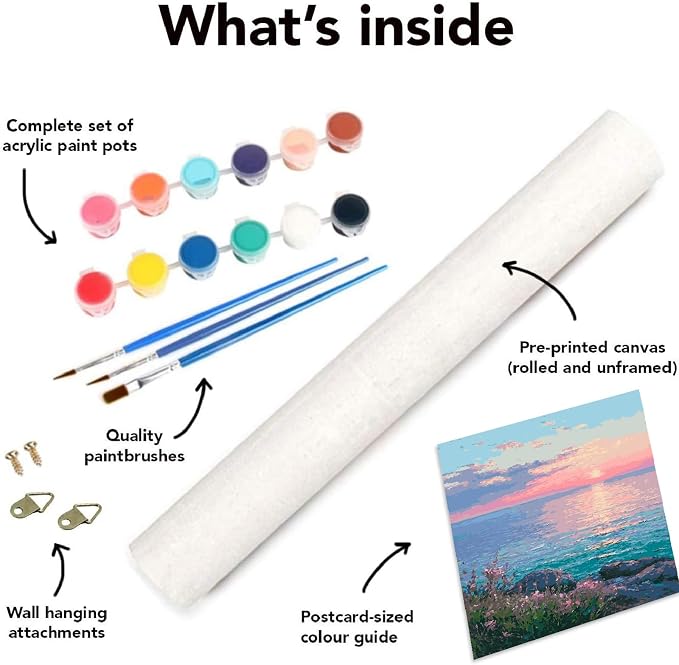 Mrnsiet Paint by Number for Adults Beginners, Easy Lake Paint by Numbers Kits - Image 6