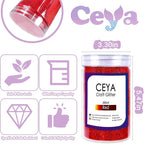 Ceya Holographic Ultra Fine Glitter Powder, 1.1LB/ 17.63OZ Laser Red Glitter - Image 4