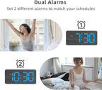 uscce Wooden Digital Alarm Clocks - Image 5