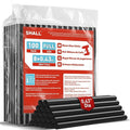 SHALL Full Size Hot Glue Sticks, 0.43” Dia x 8” Long, 100 Pack Black Glue Gun by SHALL