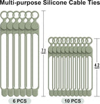 Silicone Cable Ties Cord Organizer - Image 6